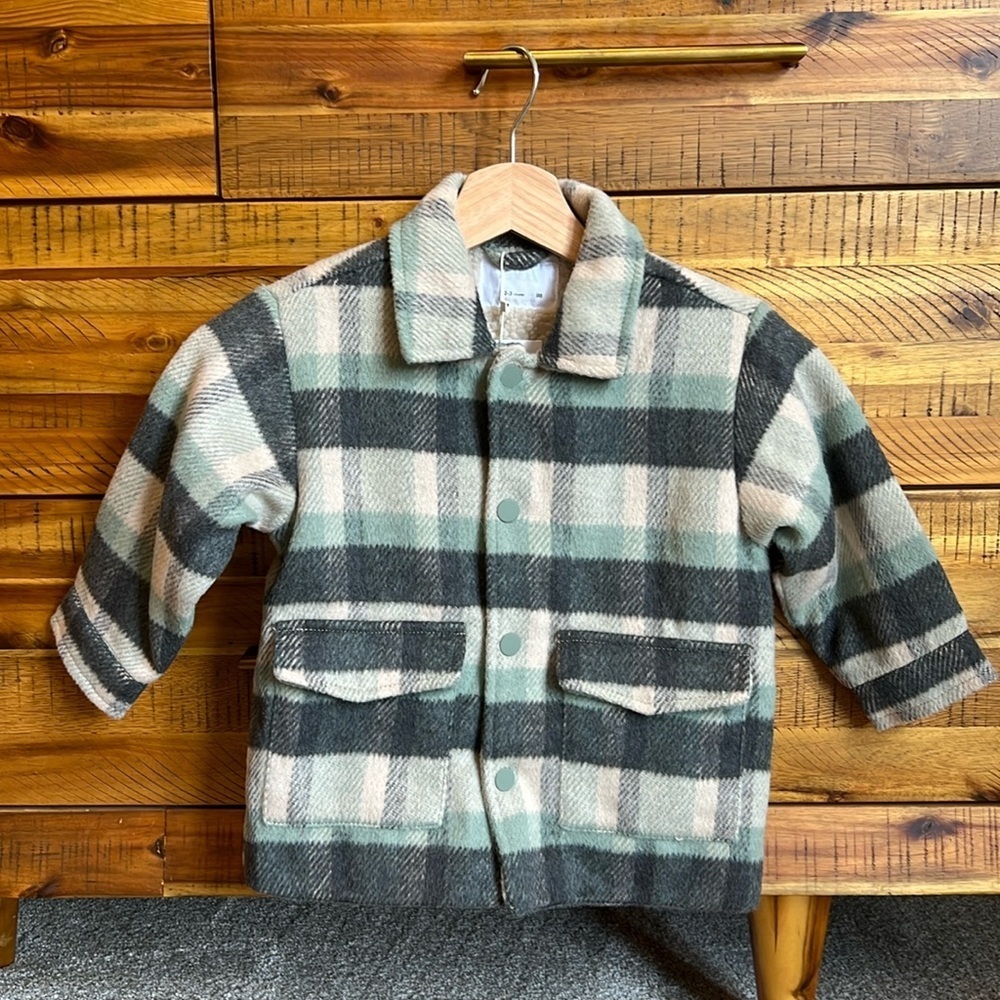 NWT Zara Toddler Boy Girl Plaid Jacket